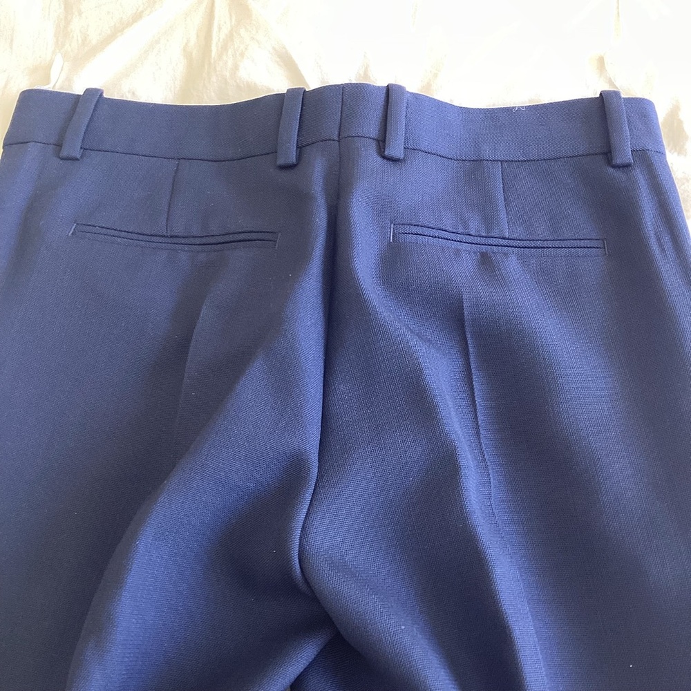 Celine Wide Leg Pants By Phoebe Philo Navy Blue SZ 2/34 - Picture 7 of 11